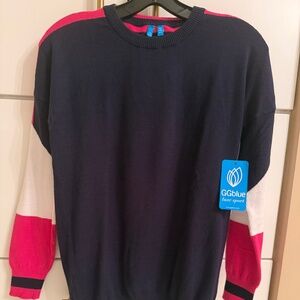 GG Blue long sleeved woman’s sweater, XS